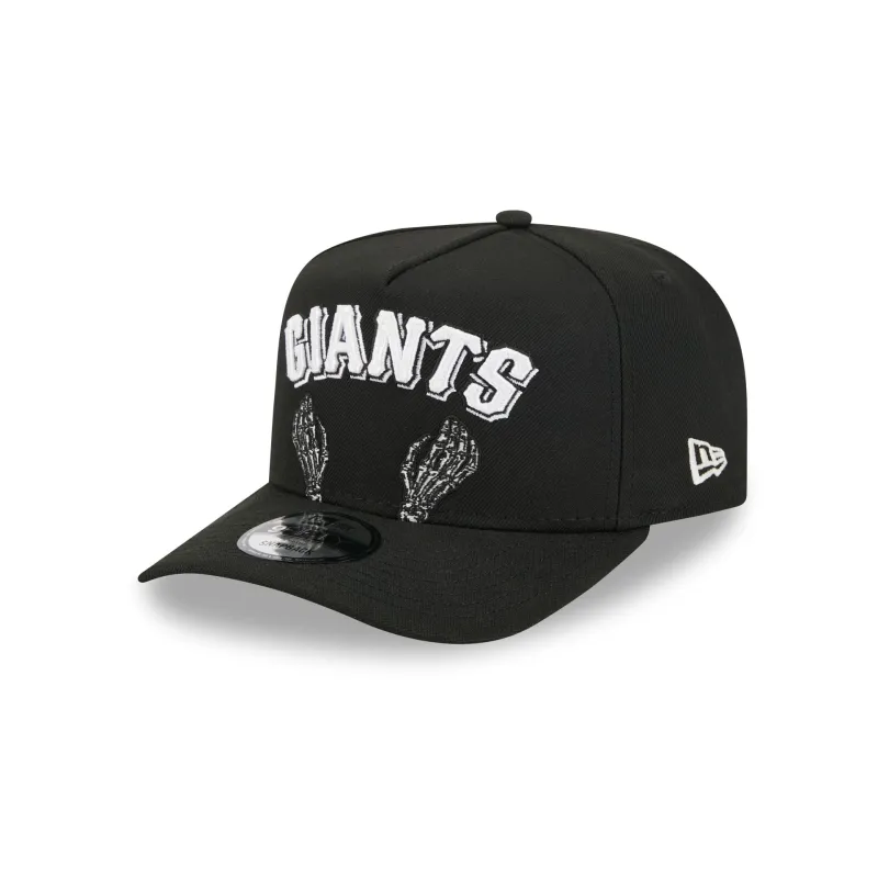San Francisco Giants Skeletal Script 9FIFTY A-Frame Snapback Hat made by New Era