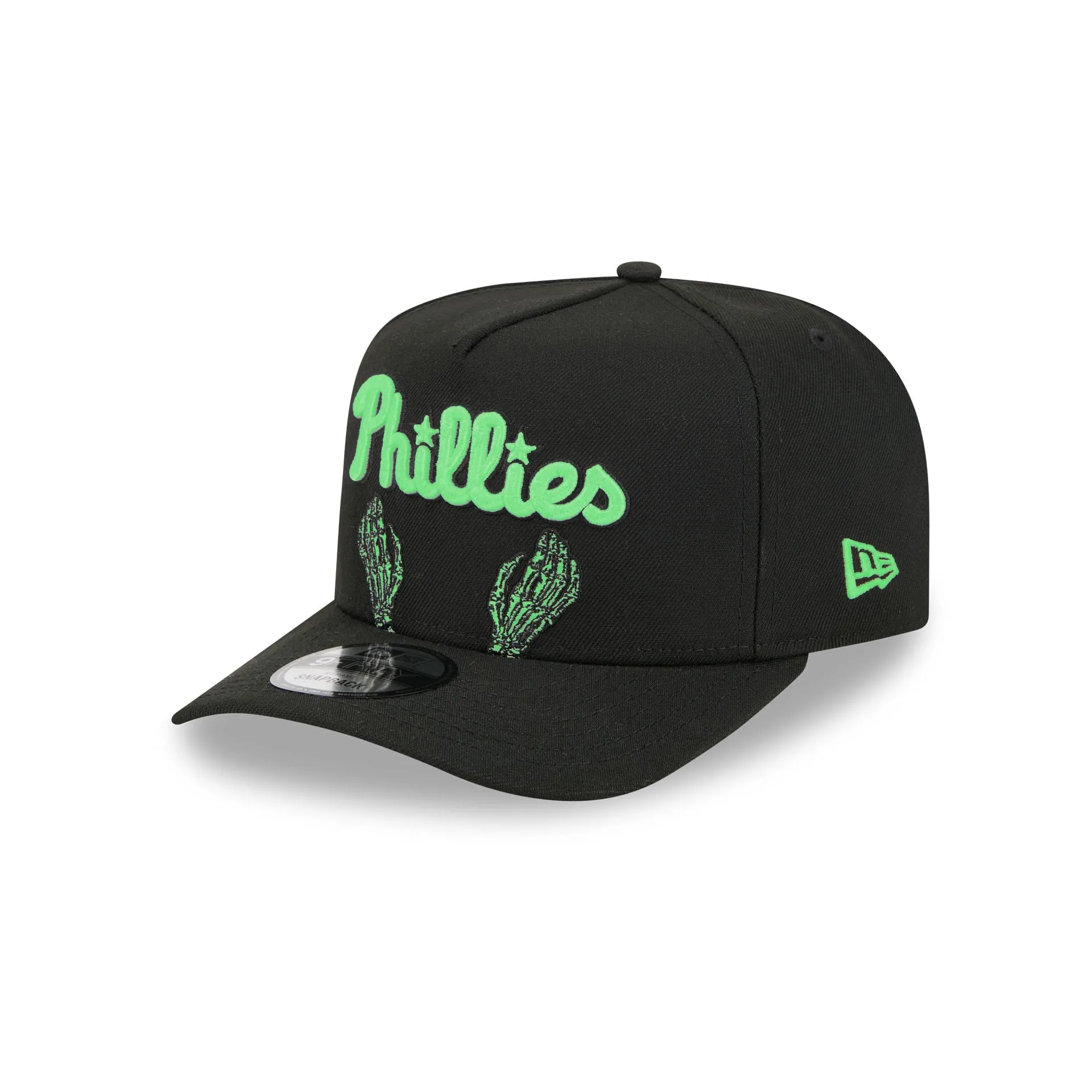 Philadelphia Phillies Skeletal Script 9FIFTY A-Frame Snapback Hat sold by New Era product image thumbnail 2