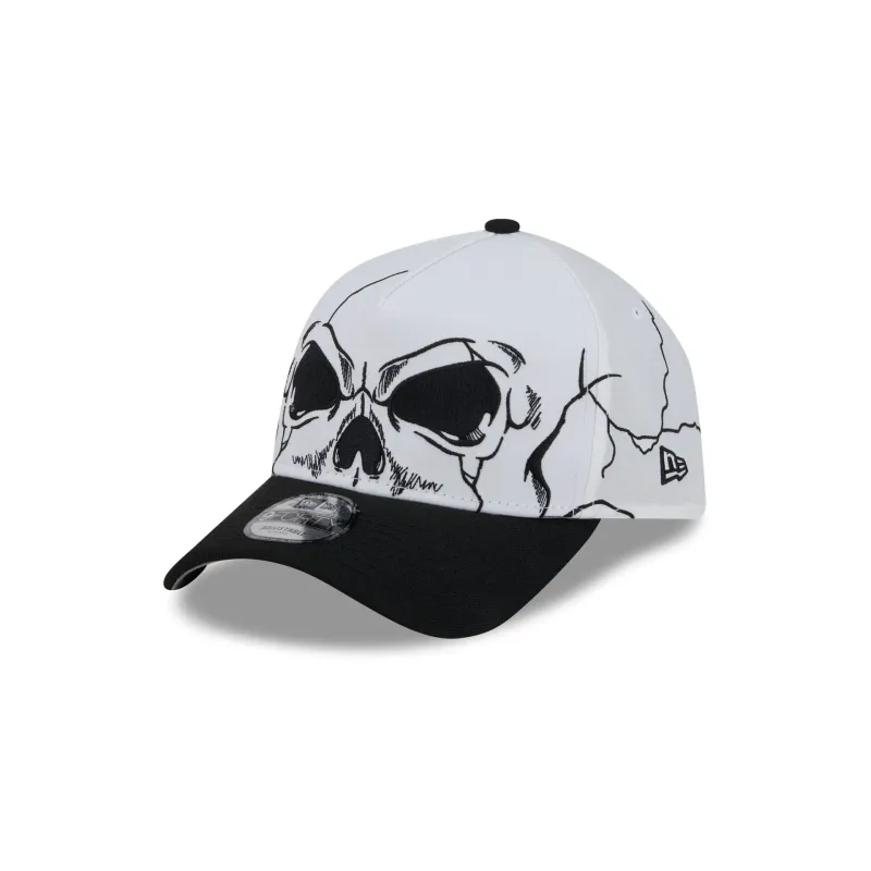 New Era Cap Satin Skull 9FORTY A-Frame Snapback Hat made by New Era