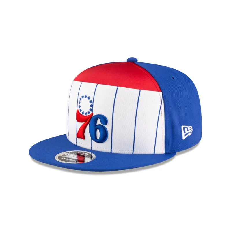 Philadelphia 76ers 2025 Tip-Off Split Panel 9FIFTY Snapback Hat sold by New Era