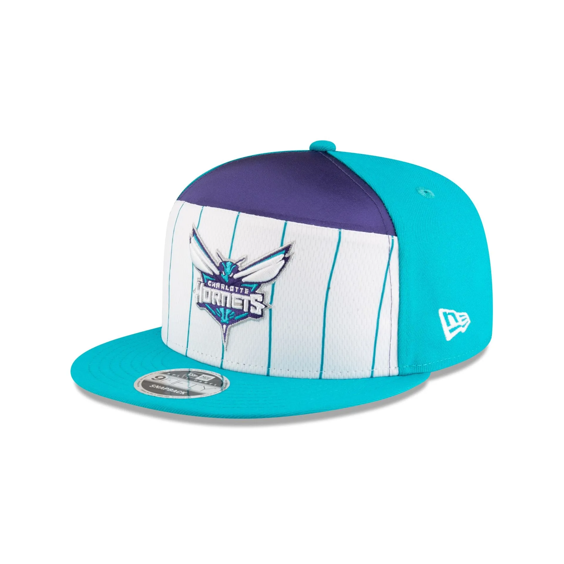 Charlotte Hornets 2025 Tip-Off Split Panel 9FIFTY Snapback Hat sold by New Era