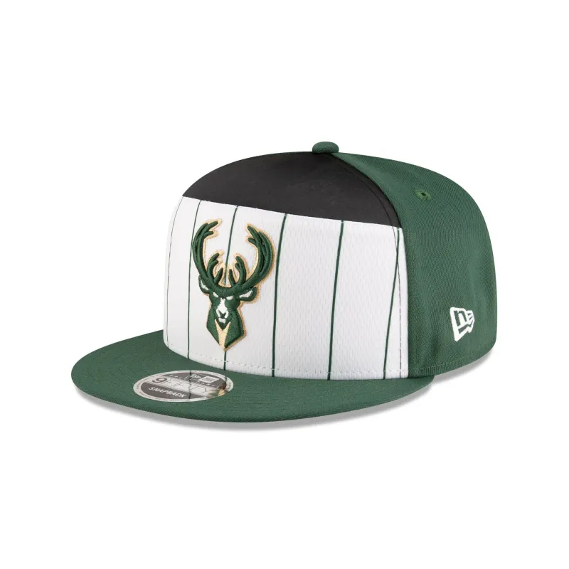 Milwaukee Bucks 2025 Tip-Off Split Panel 9FIFTY Snapback Hat sold by New Era