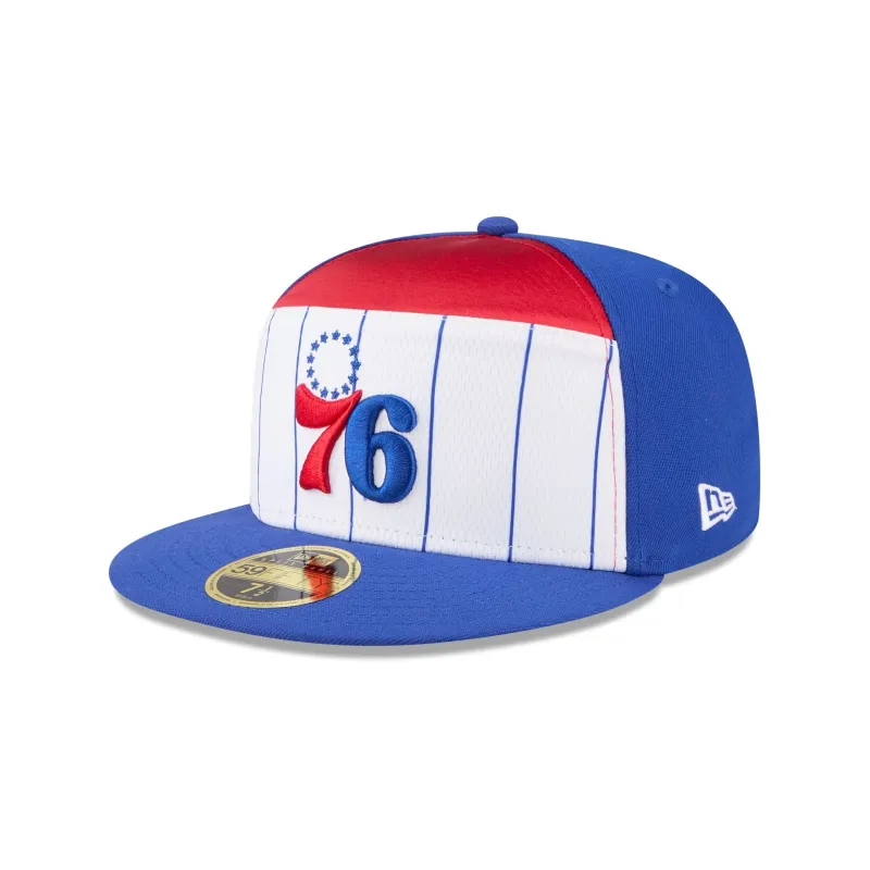 Philadelphia 76ers 2025 Tip-Off Split Panel 59FIFTY Fitted Hat sold by New Era