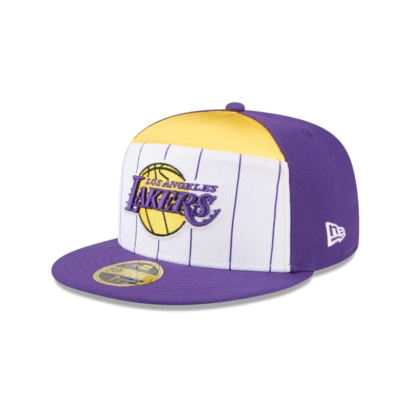 Los Angeles Lakers 2025 Tip-Off Split Panel 59FIFTY Fitted Hat sold by New Era