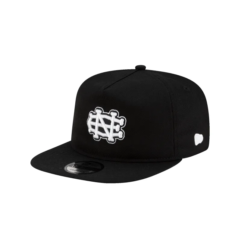 New Era Branded Black Skeletal 9FIFTY A-Frame Snapback Hat sold by New Era