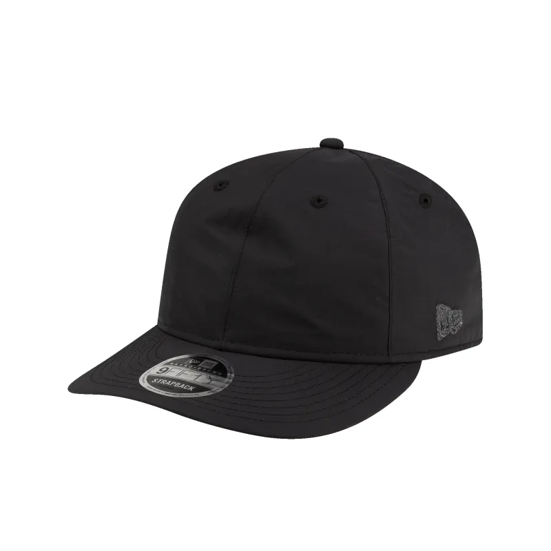 New Era Branded Nylon Black Retro Crown 9FIFTY Adjustable Hat sold by New Era