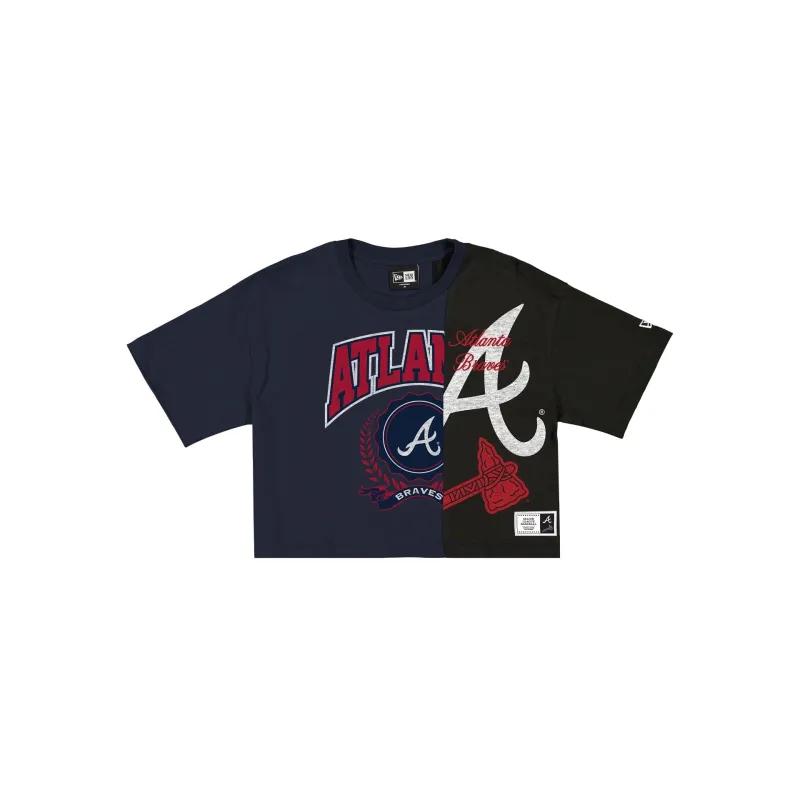 Atlanta Braves Team Split Women's Short-Sleeve T-Shirt sold by New Era