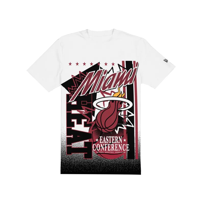Miami Heat Sport Classics White Short-Sleeve T-Shirt sold by New Era