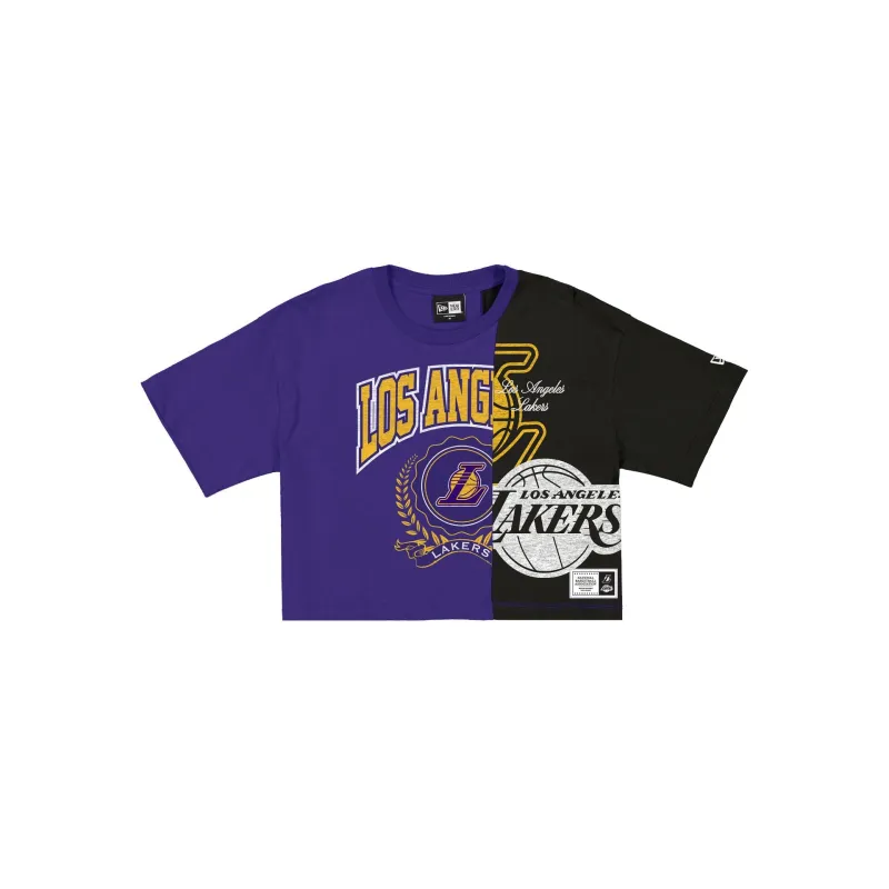 Los Angeles Lakers Team Split Women's Short-Sleeve T-Shirt sold by New Era