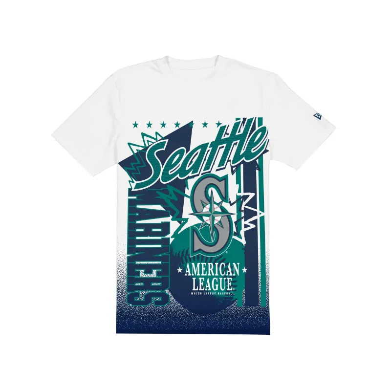 Seattle Mariners Sport Classics White Short-Sleeve T-Shirt sold by New Era