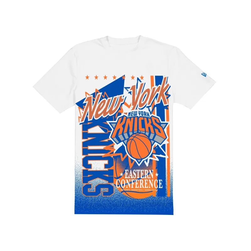 New York Knicks Sport Classics White Short-Sleeve T-Shirt sold by New Era