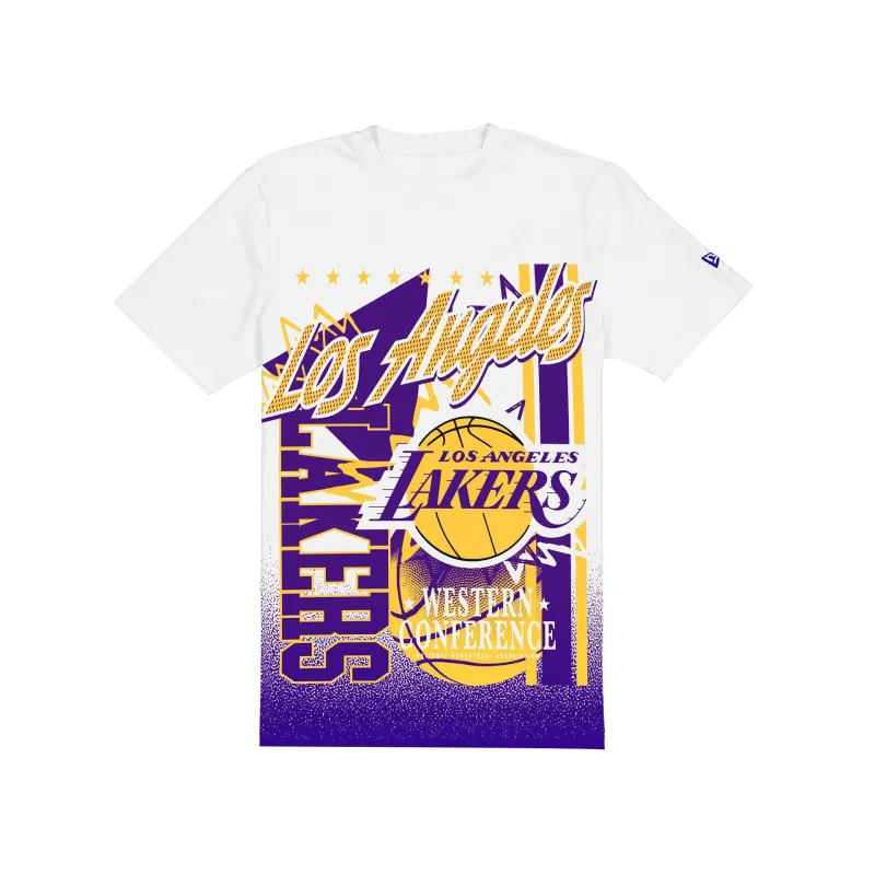 Los Angeles Lakers Sport Classics White Short-Sleeve T-Shirt sold by New Era