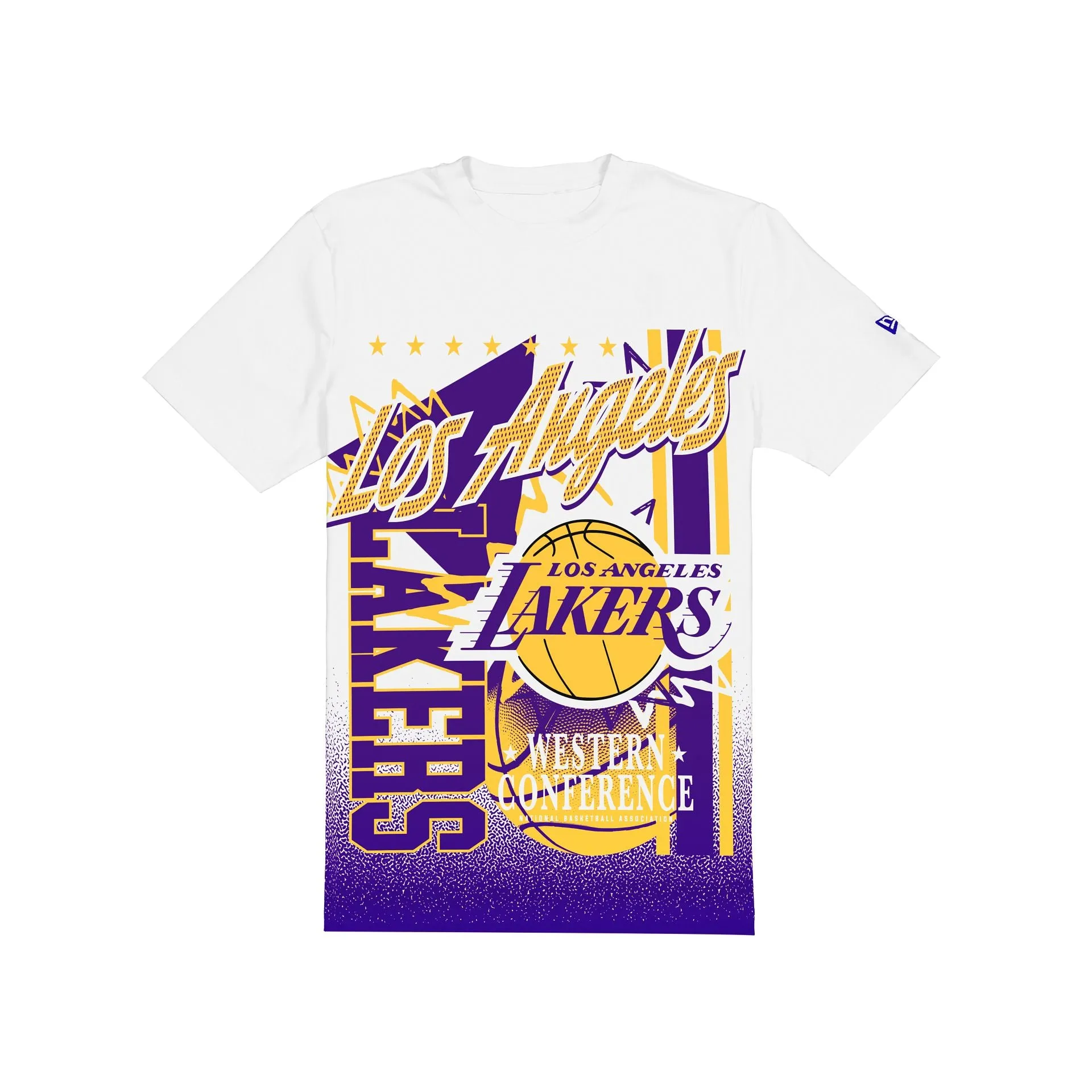 Los Angeles Lakers Sport Classics White Short-Sleeve T-Shirt sold by New Era