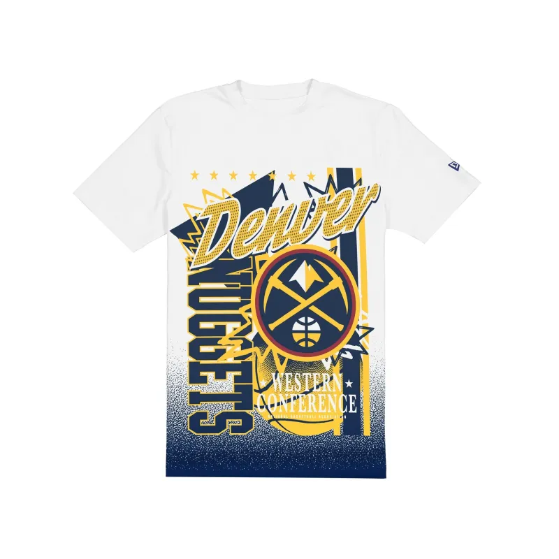 Denver Nuggets Sport Classics White Short-Sleeve T-Shirt sold by New Era