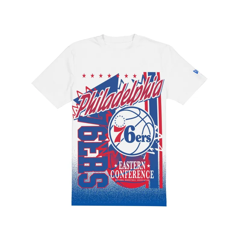 Philadelphia 76ers Sport Classics White Short-Sleeve T-Shirt sold by New Era