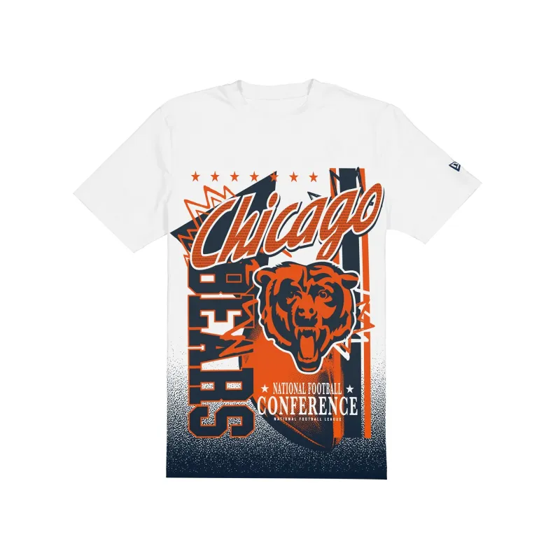 Chicago Bears Sport Classics White Short-Sleeve T-Shirt sold by New Era