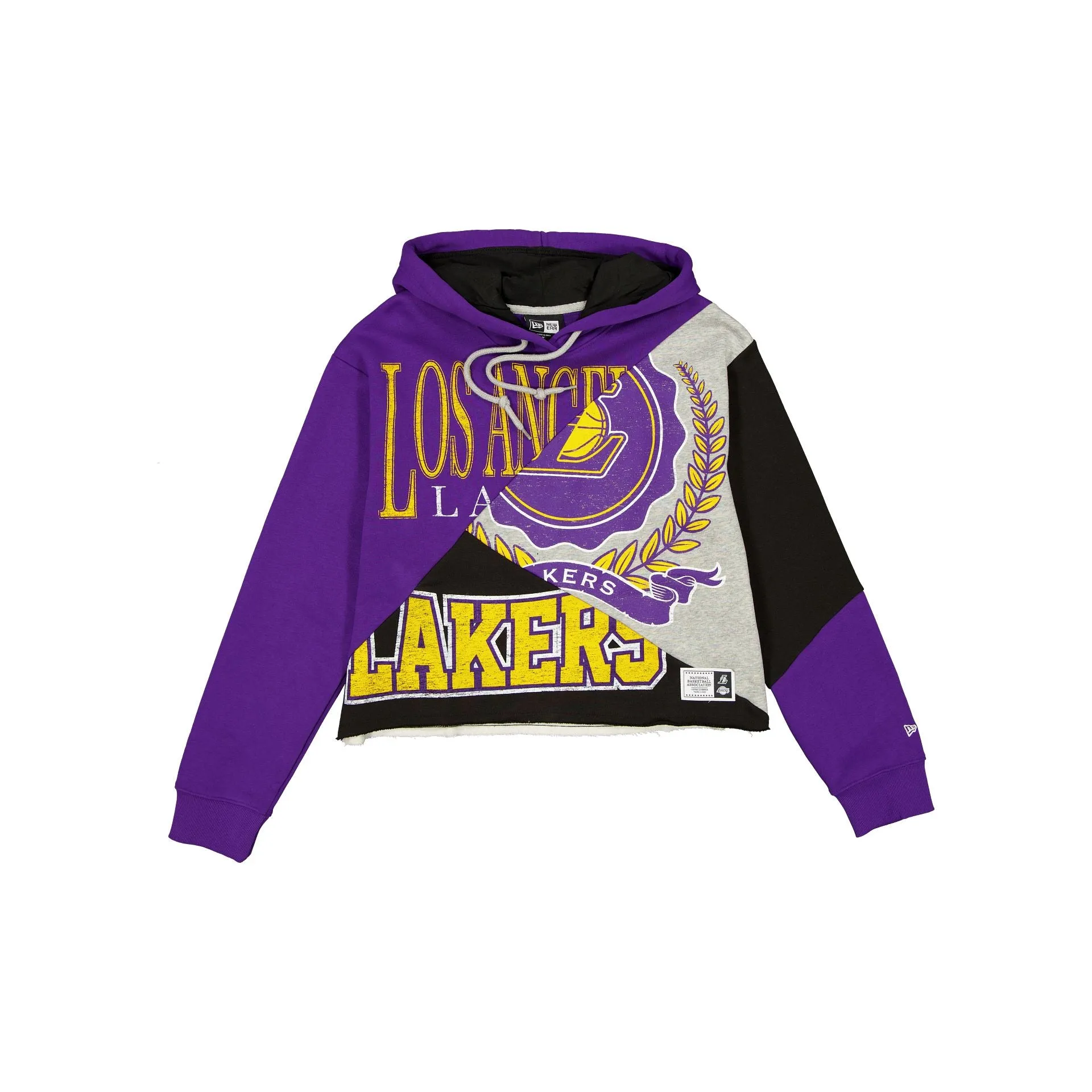 Los Angeles Lakers Team Split Women's Cropped Hoodie sold by New Era