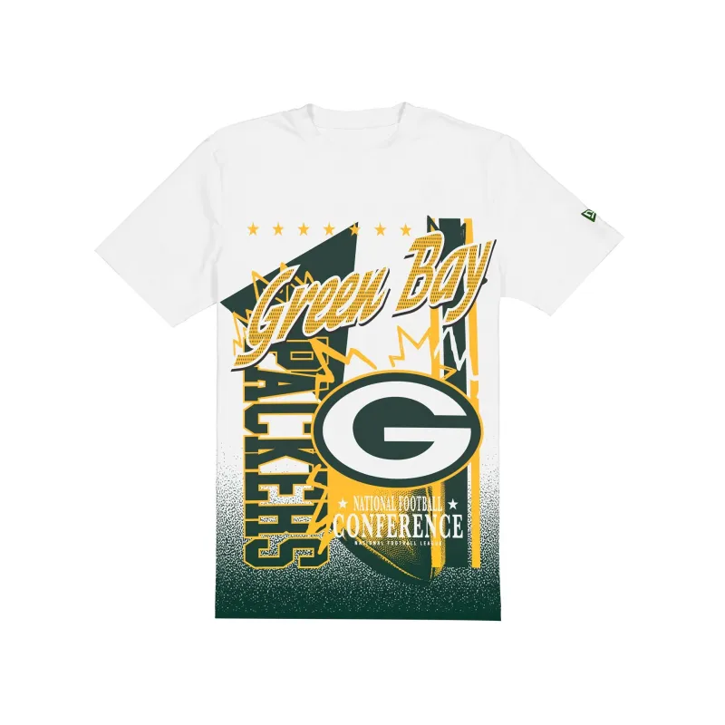 Green Bay Packers Sport Classics White Short-Sleeve T-Shirt sold by New Era