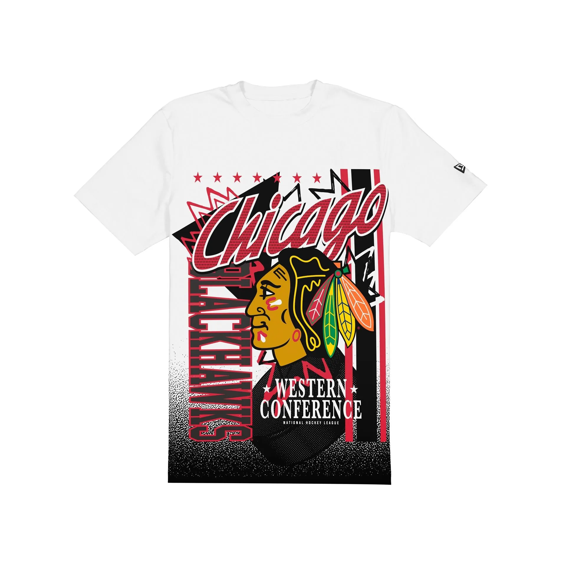 Chicago Blackhawks Sport Classics White Short-Sleeve T-Shirt sold by New Era