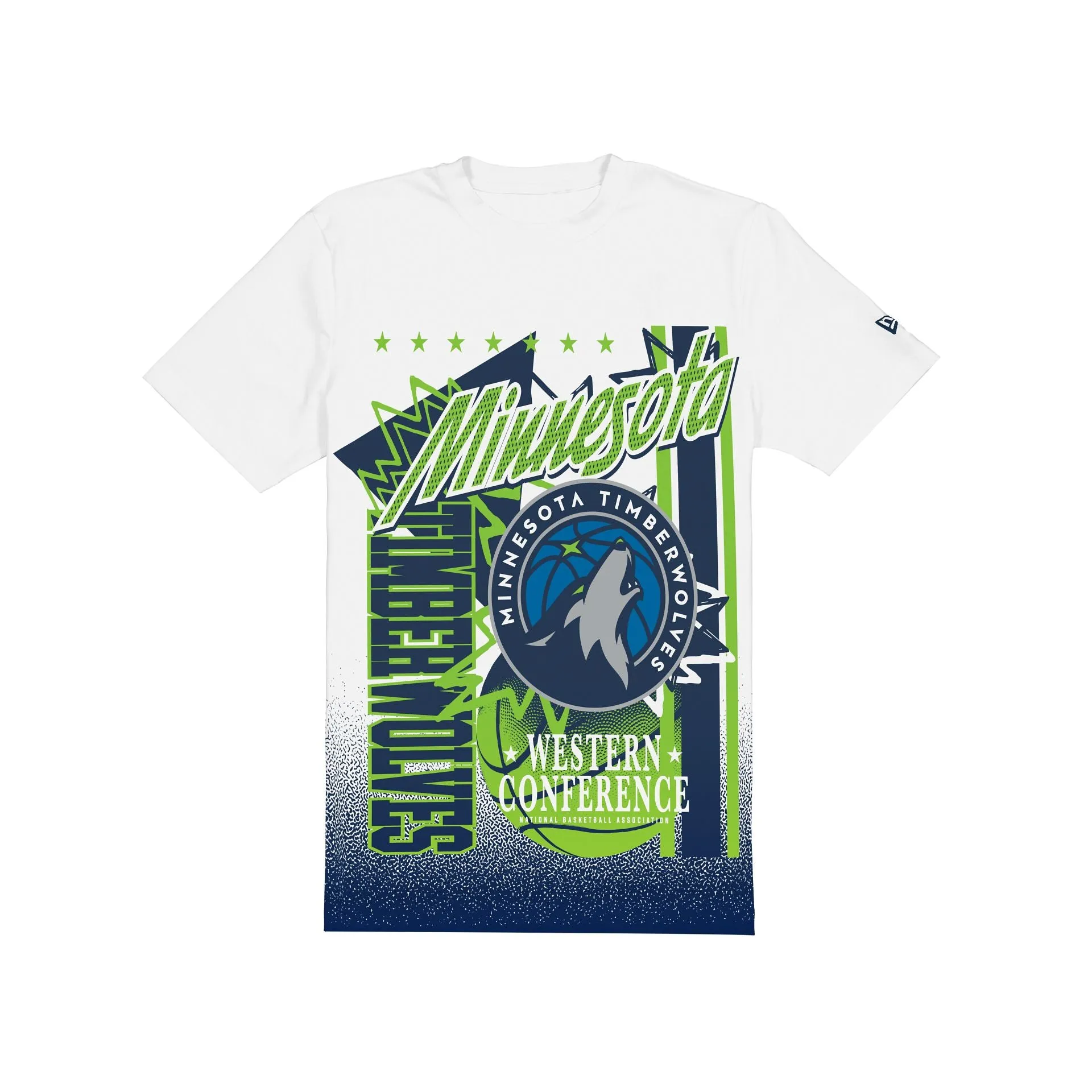 Minnesota Timberwolves Sport Classics White Short-Sleeve T-Shirt sold by New Era