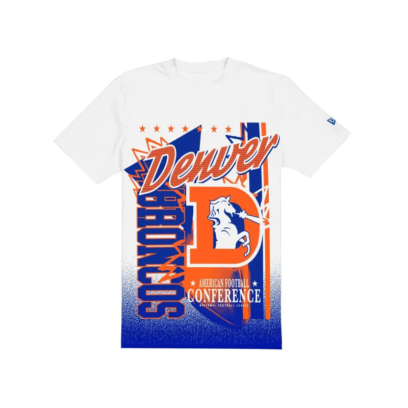 Denver Broncos Sport Classics White Short-Sleeve T-Shirt sold by New Era