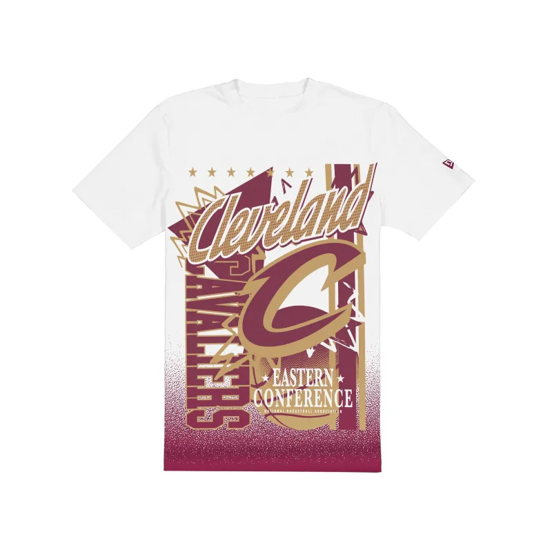 Cleveland Cavaliers Sport Classics White Short-Sleeve T-Shirt sold by New Era