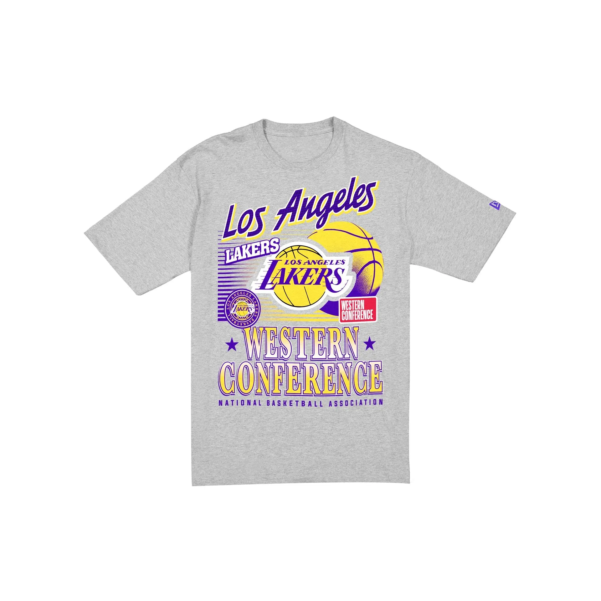 Los Angeles Lakers Sport Classics Heather Gray Short-Sleeve T-Shirt sold by New Era