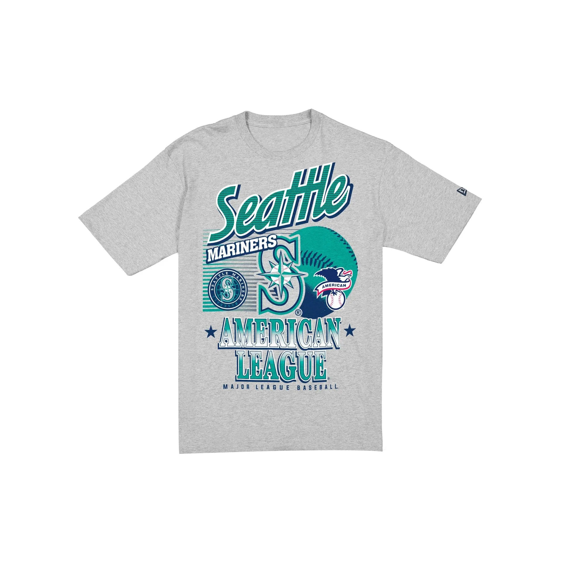 Seattle Mariners Sport Classics Heather Gray Short-Sleeve T-Shirt sold by New Era