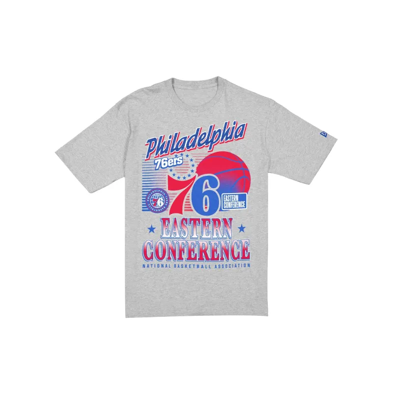 Philadelphia 76ers Sport Classics Heather Gray Short-Sleeve T-Shirt sold by New Era