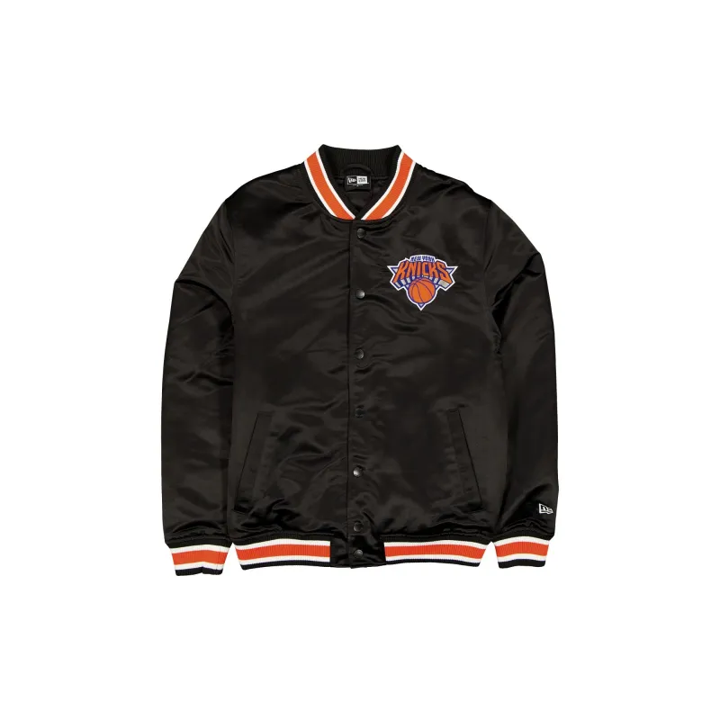 New York Knicks Sport Classics Black Satin Jacket sold by New Era