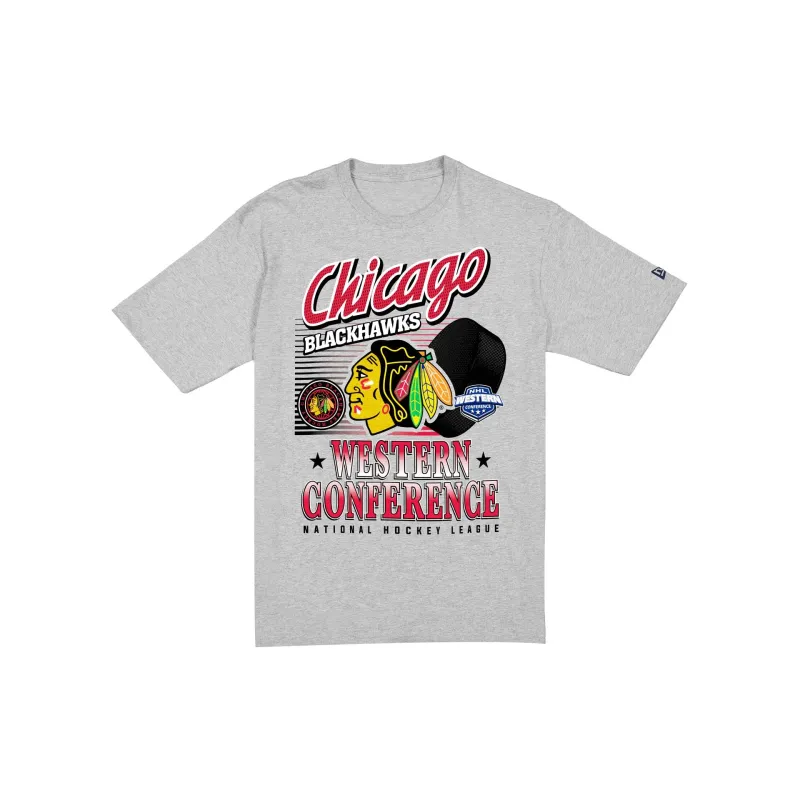 Chicago Blackhawks Sport Classics Heather Gray Short-Sleeve T-Shirt sold by New Era