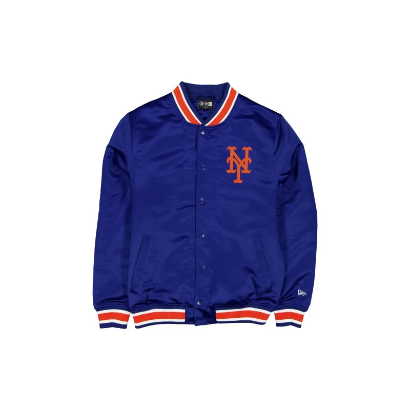 New York Mets Sport Classics Blue Satin Jacket sold by New Era