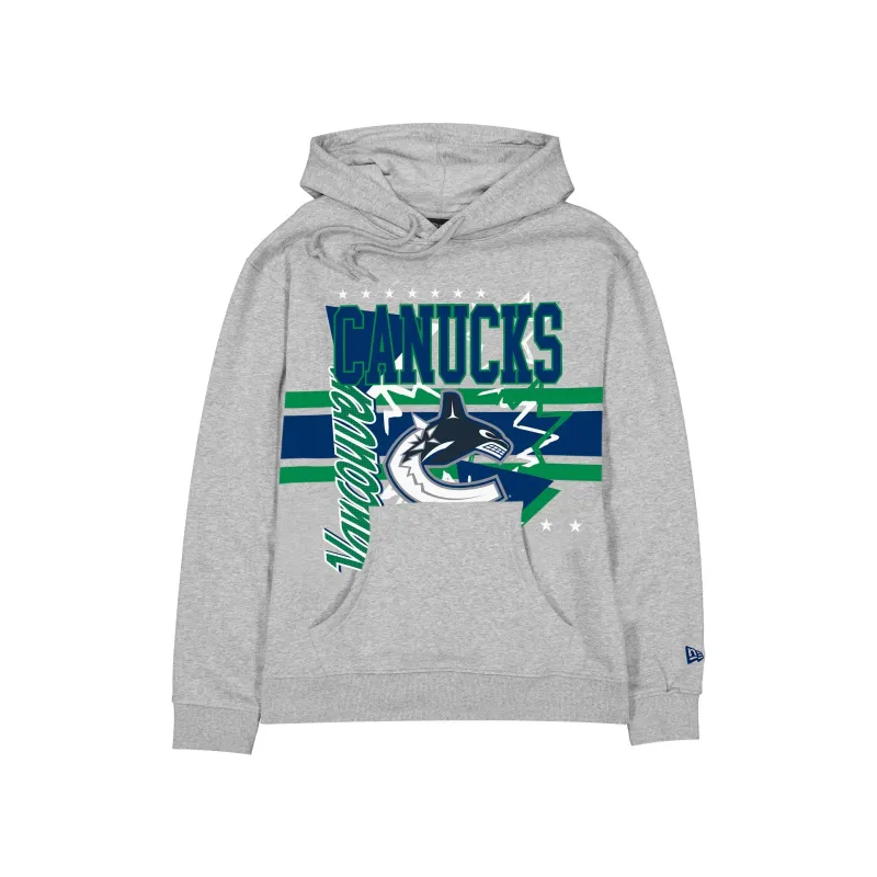 Vancouver Canucks Sport Classics Heather Gray Hoodie sold by New Era