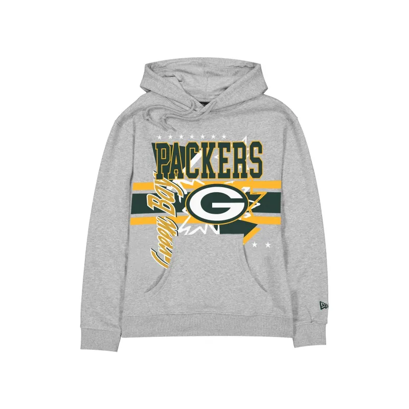Green Bay Packers Sport Classics Heather Gray Hoodie sold by New Era