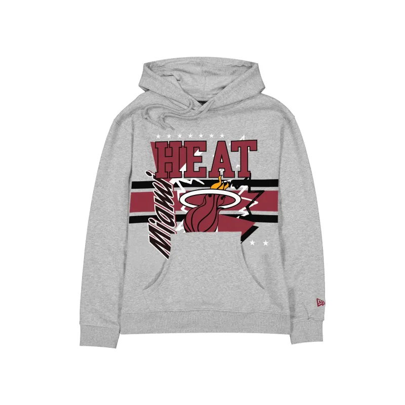 Miami Heat Sport Classics Heather Gray Hoodie sold by New Era