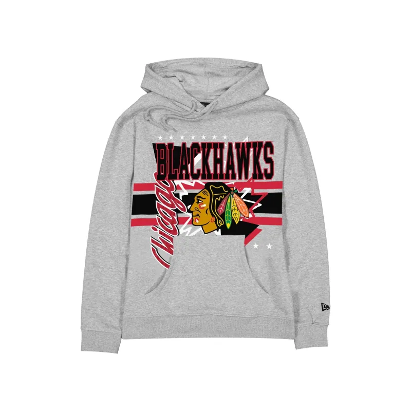 Chicago Blackhawks Sport Classics Heather Gray Hoodie sold by New Era