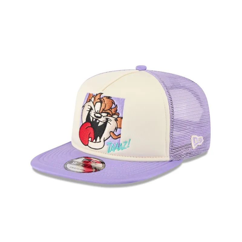 Looney Tunes Taaaz! Lavender 9FIFTY A-Frame Trucker Hat sold by New Era