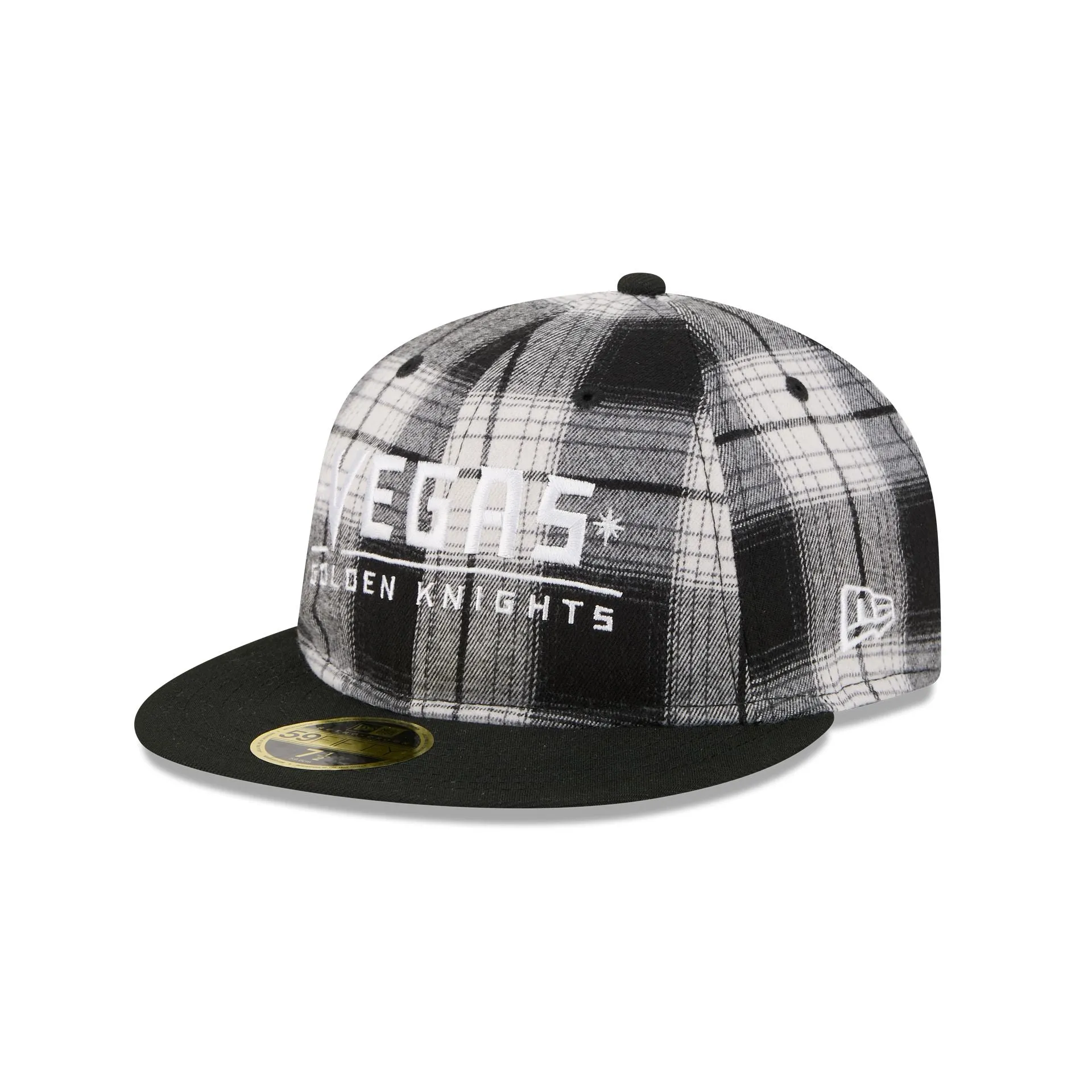 Vegas Golden Knights Grunge Plaid Retro Crown 59FIFTY Fitted Hat sold by New Era product image thumbnail 3