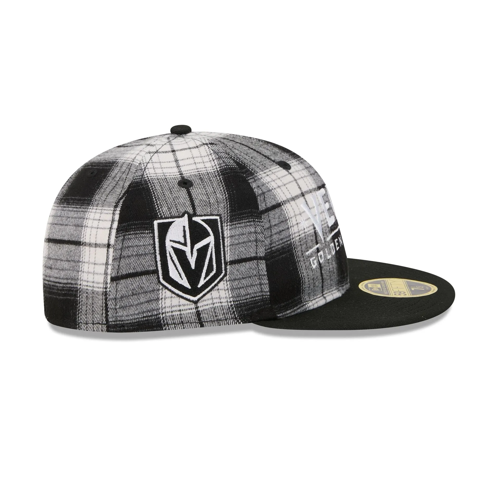 Vegas Golden Knights Grunge Plaid Retro Crown 59FIFTY Fitted Hat sold by New Era product image thumbnail 4