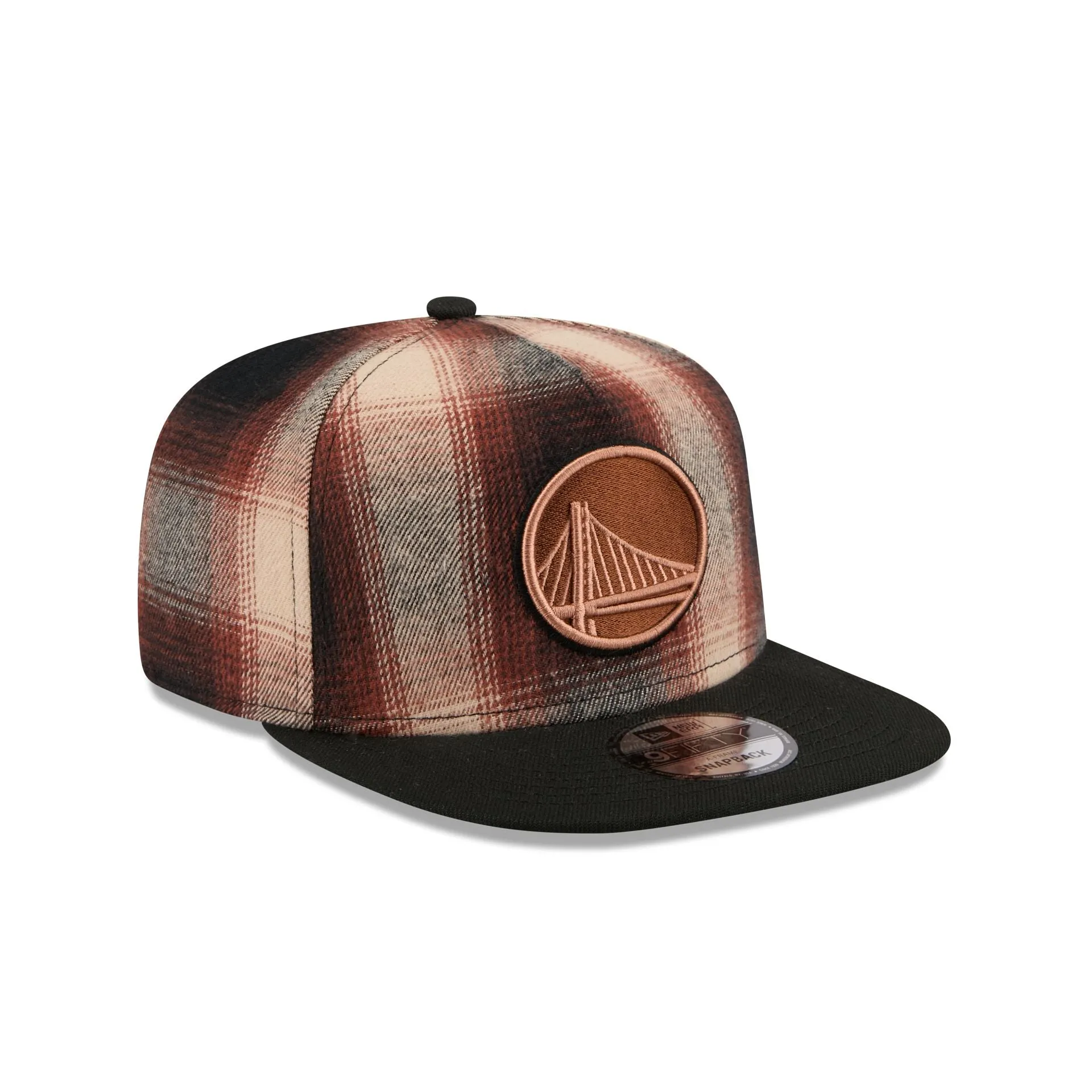 Golden State Warriors Grunge Plaid 9FIFTY A-Frame Adjustable Hat sold by New Era product image thumbnail 3