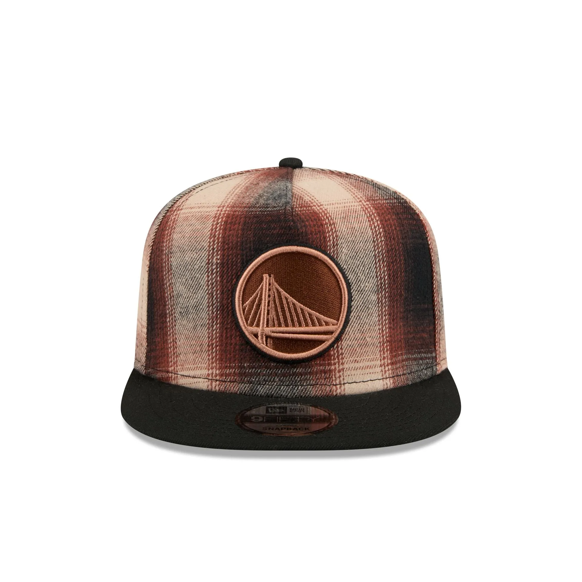 Golden State Warriors Grunge Plaid 9FIFTY A-Frame Adjustable Hat sold by New Era product image thumbnail 2