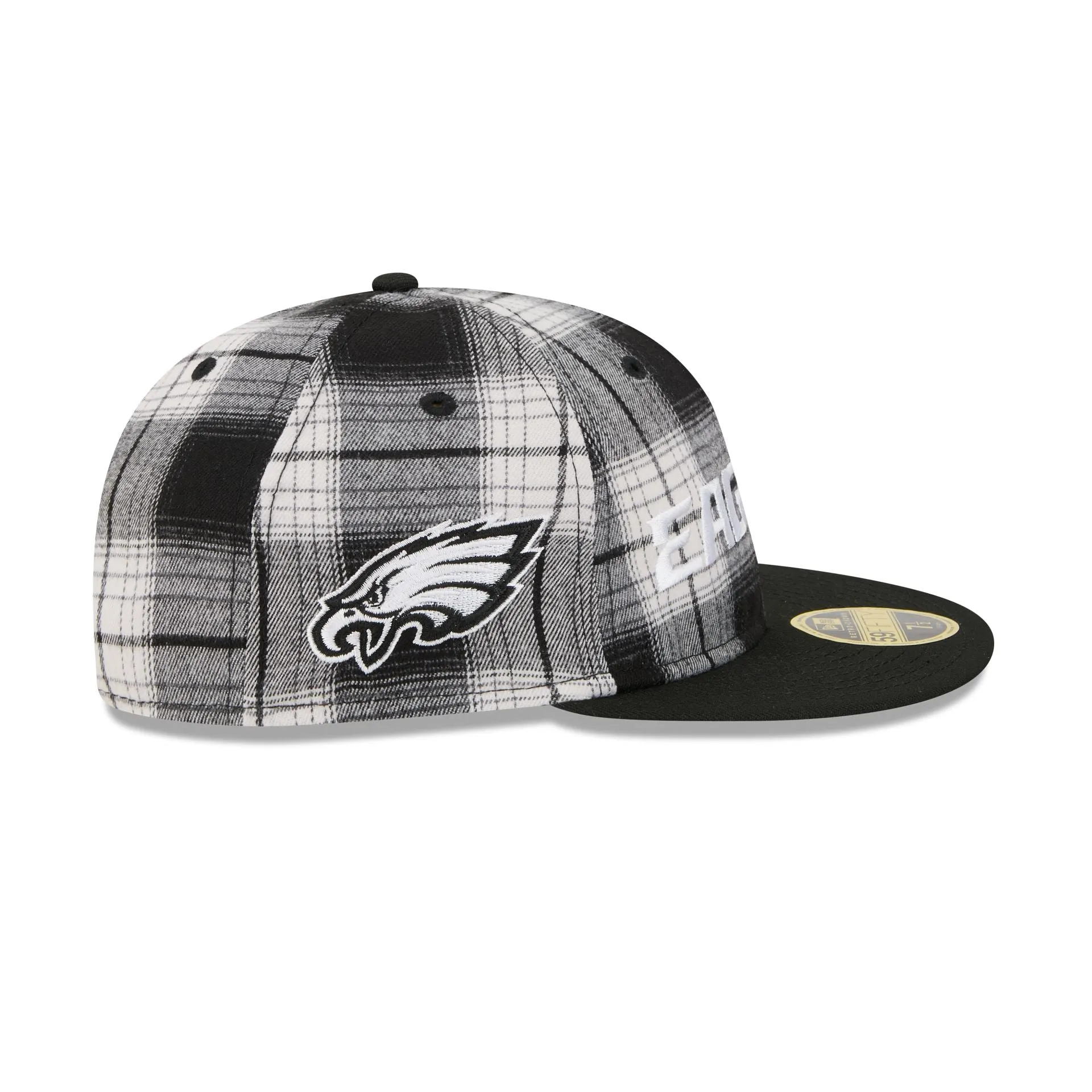 Philadelphia Eagles Grunge Plaid Retro Crown 59FIFTY Fitted Hat sold by New Era product image thumbnail 4