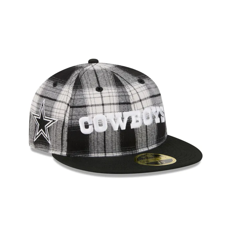 Dallas Cowboys Grunge Plaid Retro Crown 59FIFTY Fitted Hat sold by New Era