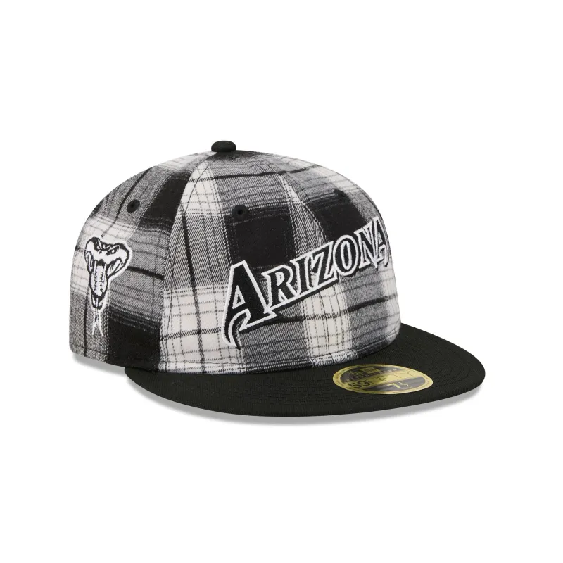 Arizona Diamondbacks Grunge Plaid Retro Crown 59FIFTY Fitted Hat sold by New Era