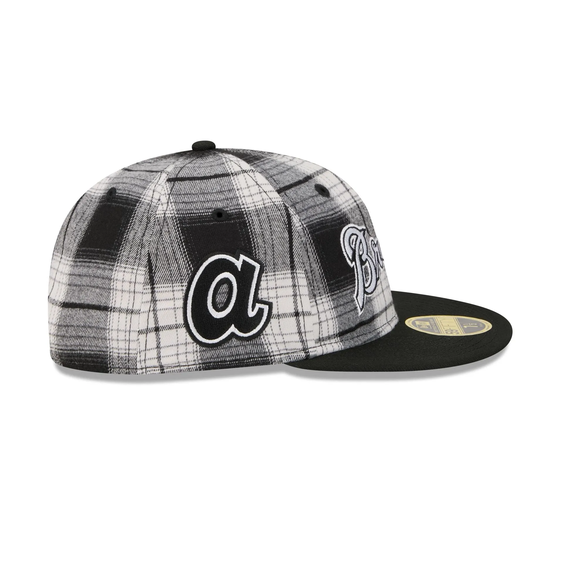 Atlanta Braves Grunge Plaid Retro Crown 59FIFTY Fitted Hat sold by New Era product image thumbnail 4