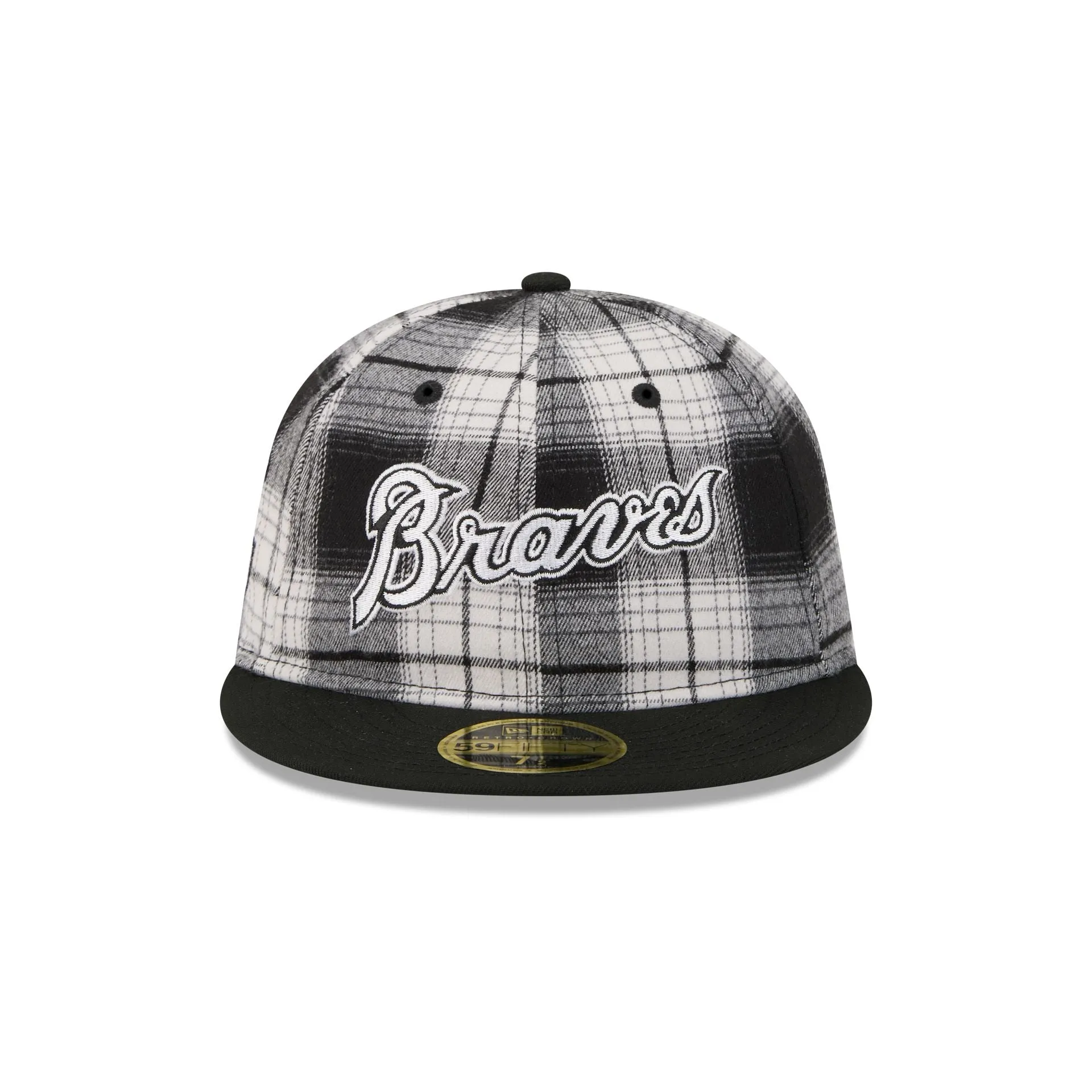 Atlanta Braves Grunge Plaid Retro Crown 59FIFTY Fitted Hat sold by New Era product image thumbnail 2