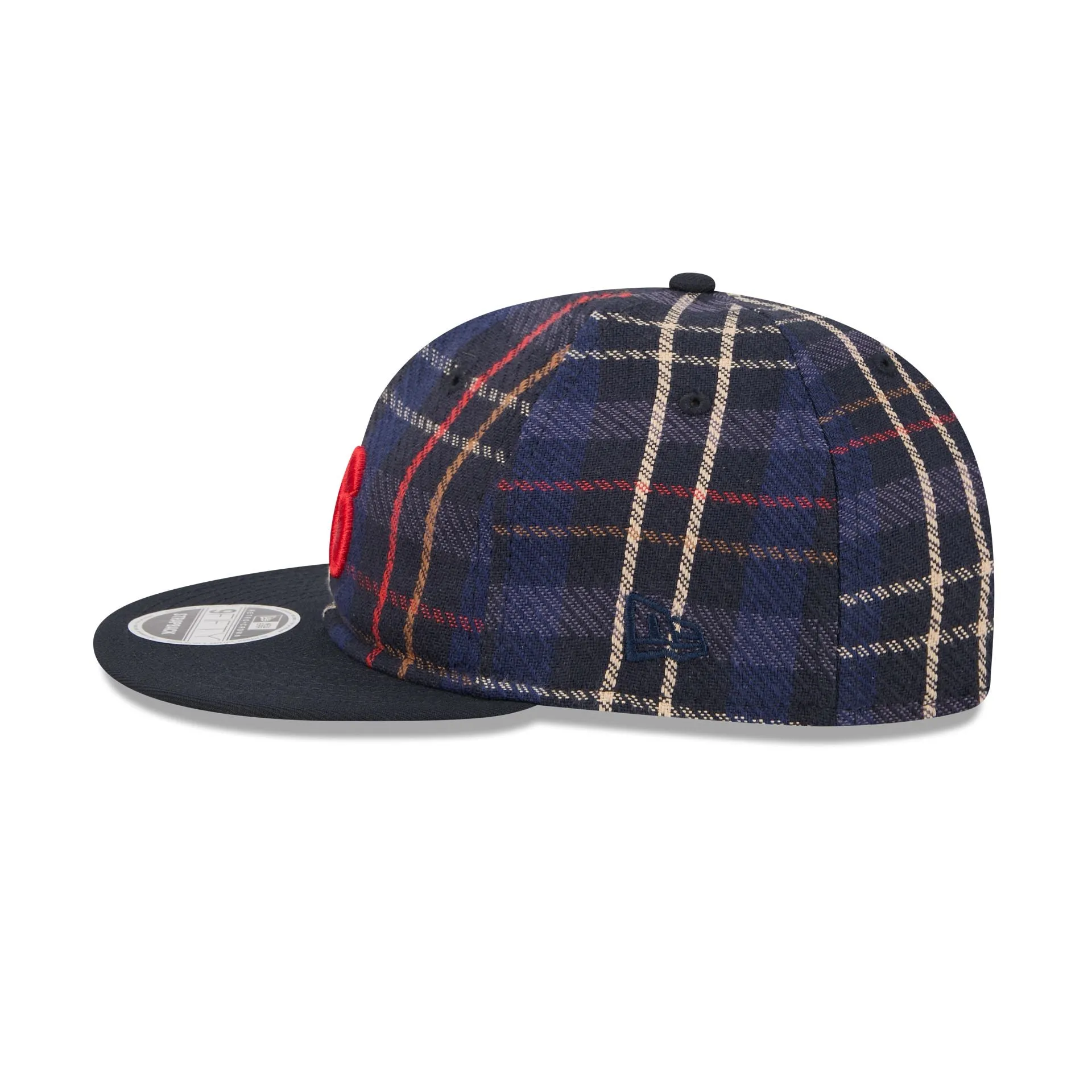 Philadelphia 76ers Grunge Plaid Retro Crown 9FIFTY Adjustable Hat sold by New Era product image thumbnail 4