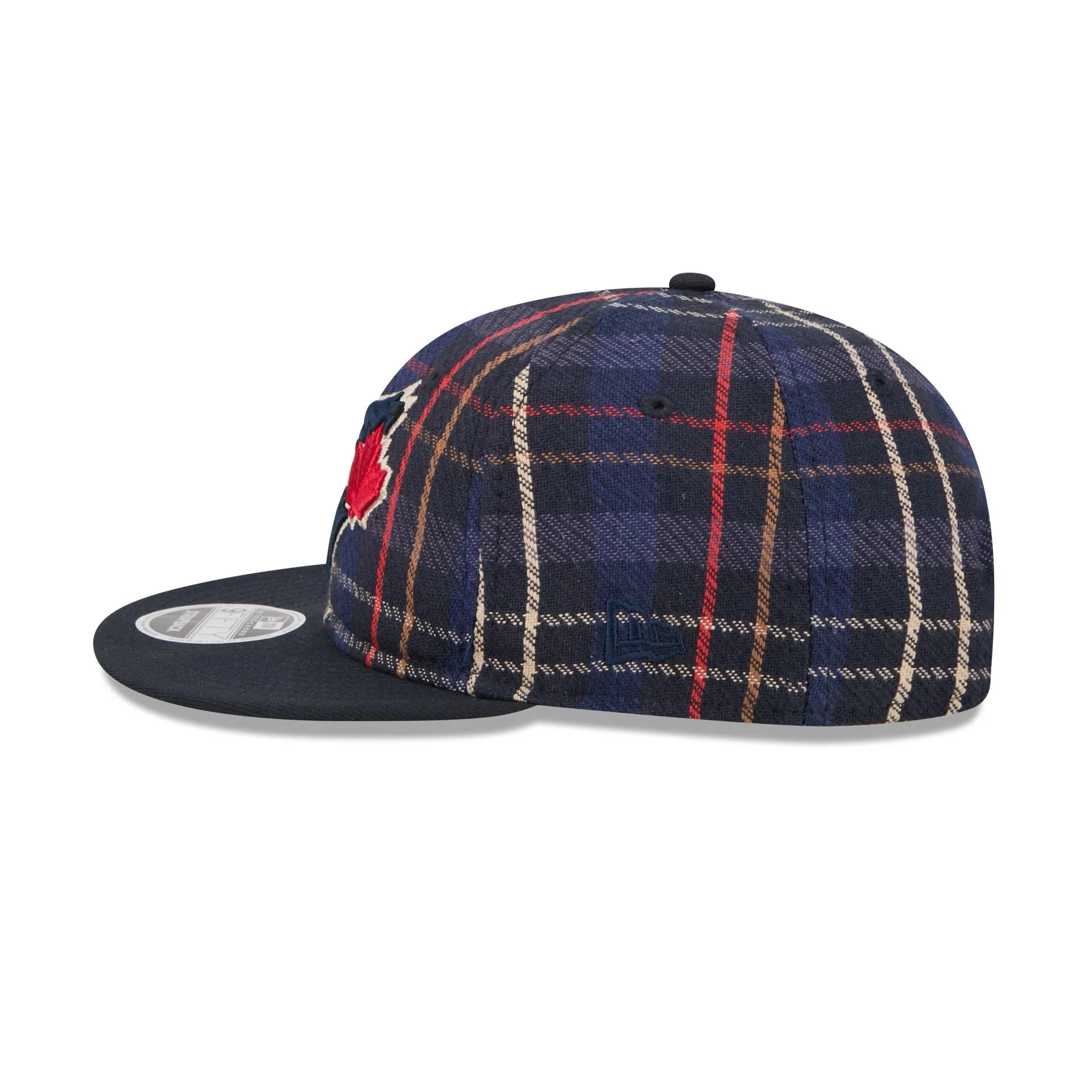 Toronto Blue Jays Grunge Plaid Retro Crown 9FIFTY Adjustable Hat sold by New Era product image thumbnail 4