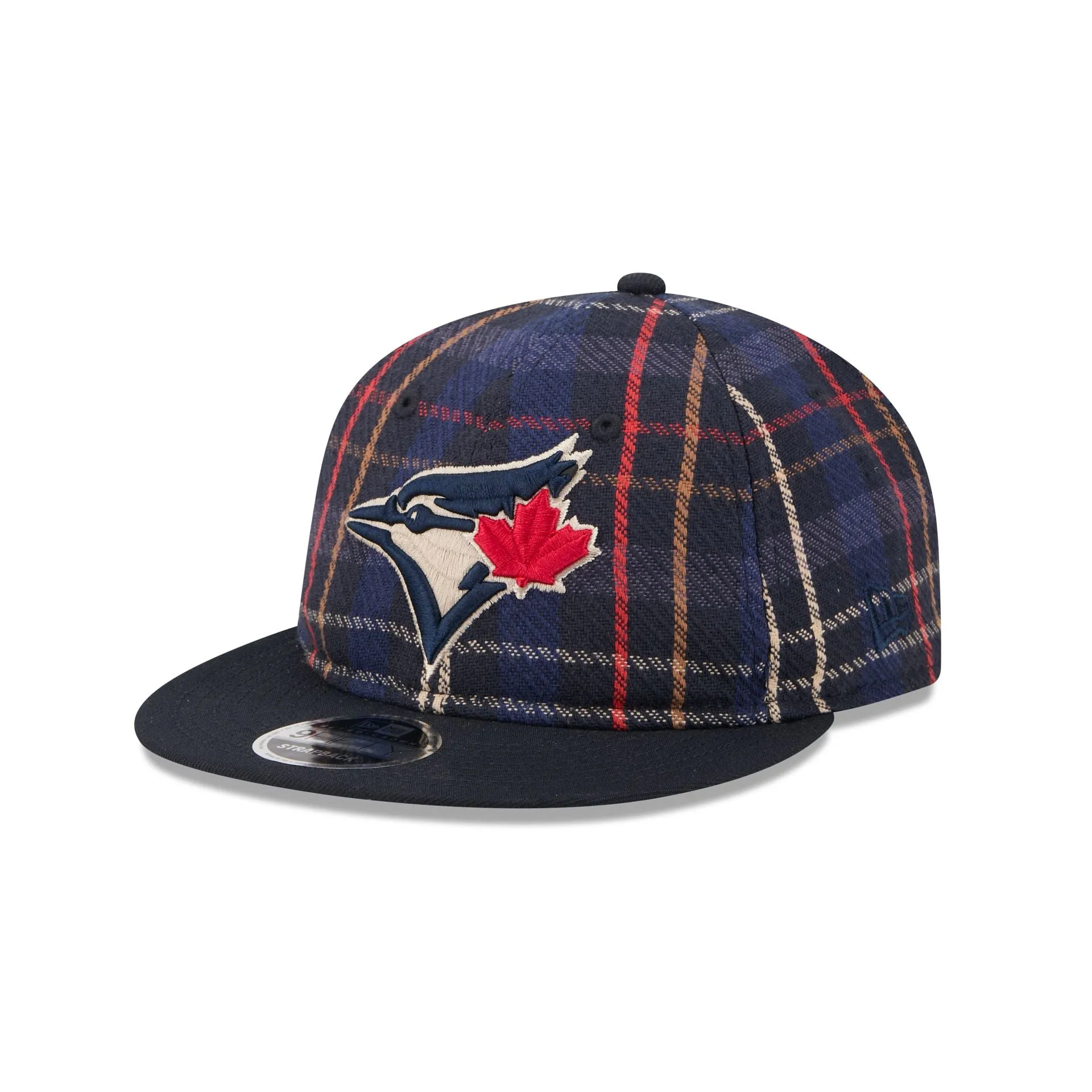 Toronto Blue Jays Grunge Plaid Retro Crown 9FIFTY Adjustable Hat sold by New Era