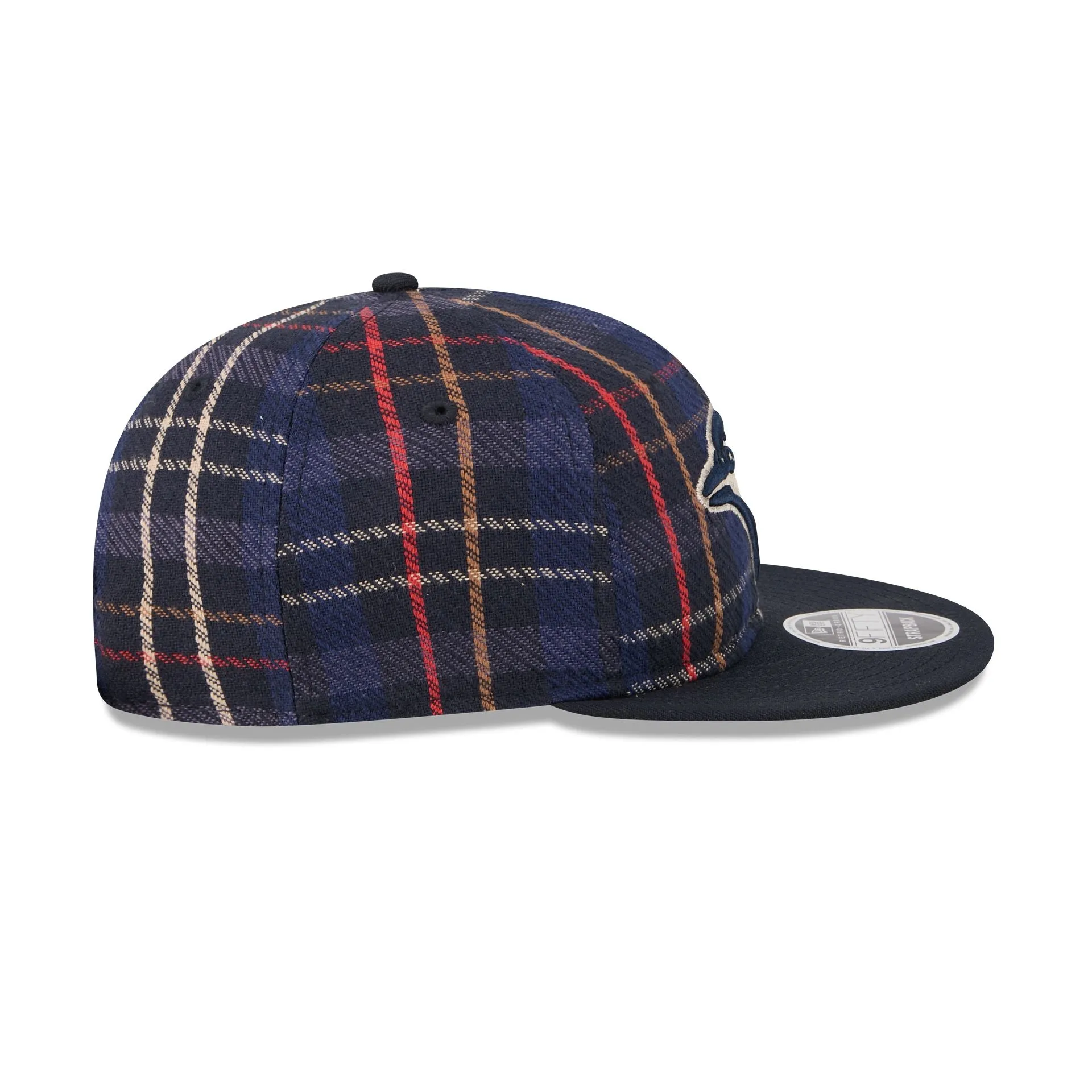 Toronto Blue Jays Grunge Plaid Retro Crown 9FIFTY Adjustable Hat sold by New Era product image thumbnail 5